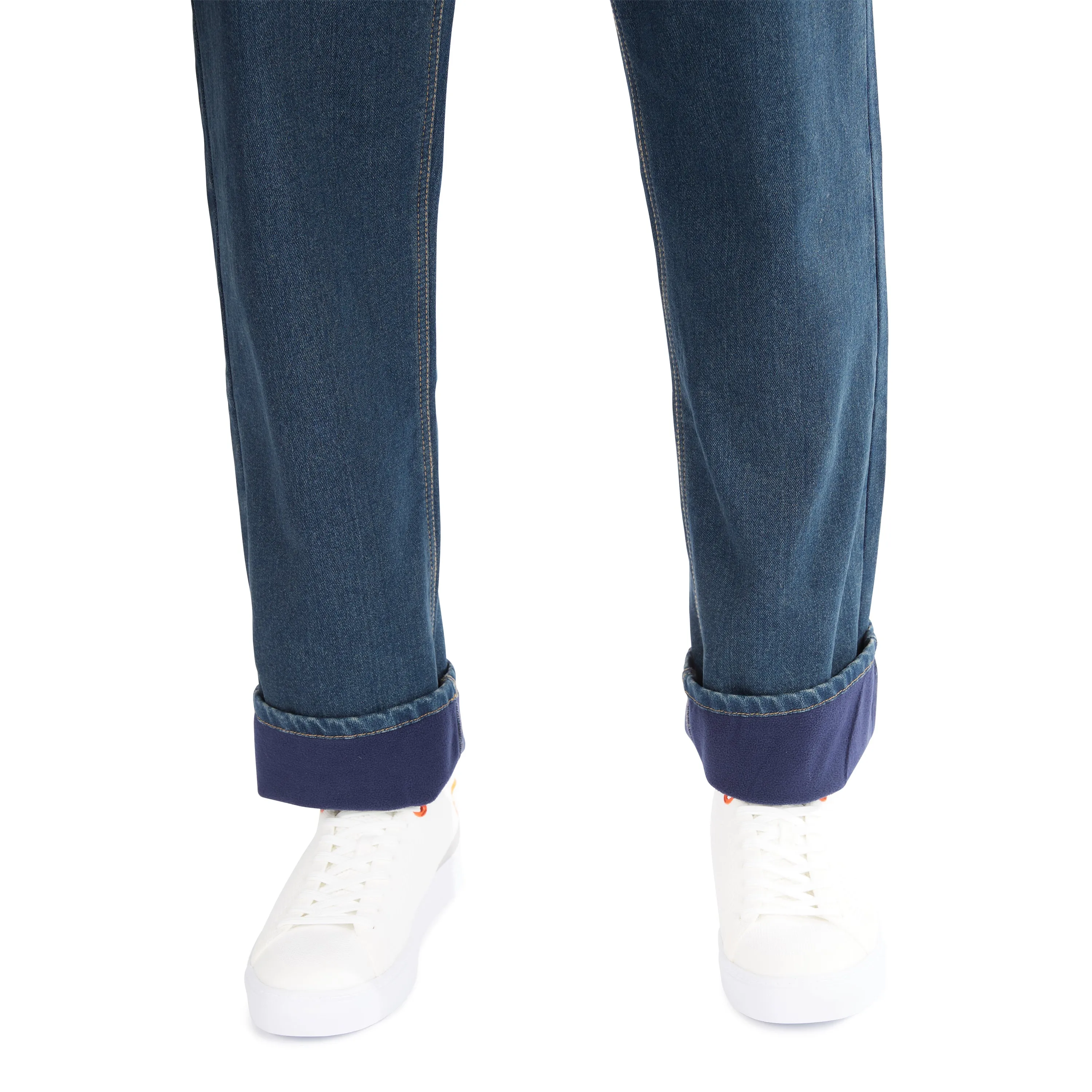 FLEECE-LINED SMITH'S-STRETCH 5-POCKET JEAN