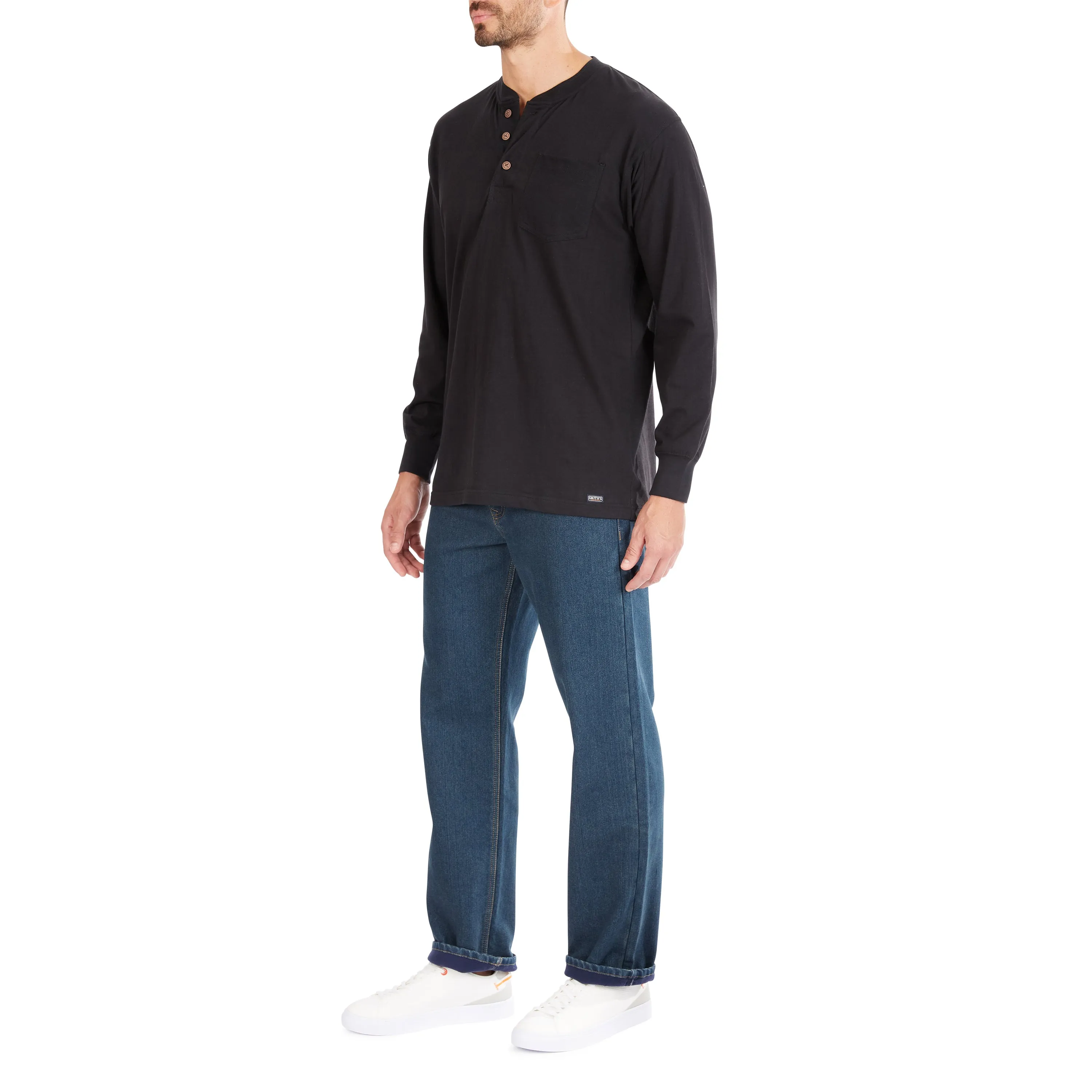 FLEECE-LINED SMITH'S-STRETCH 5-POCKET JEAN