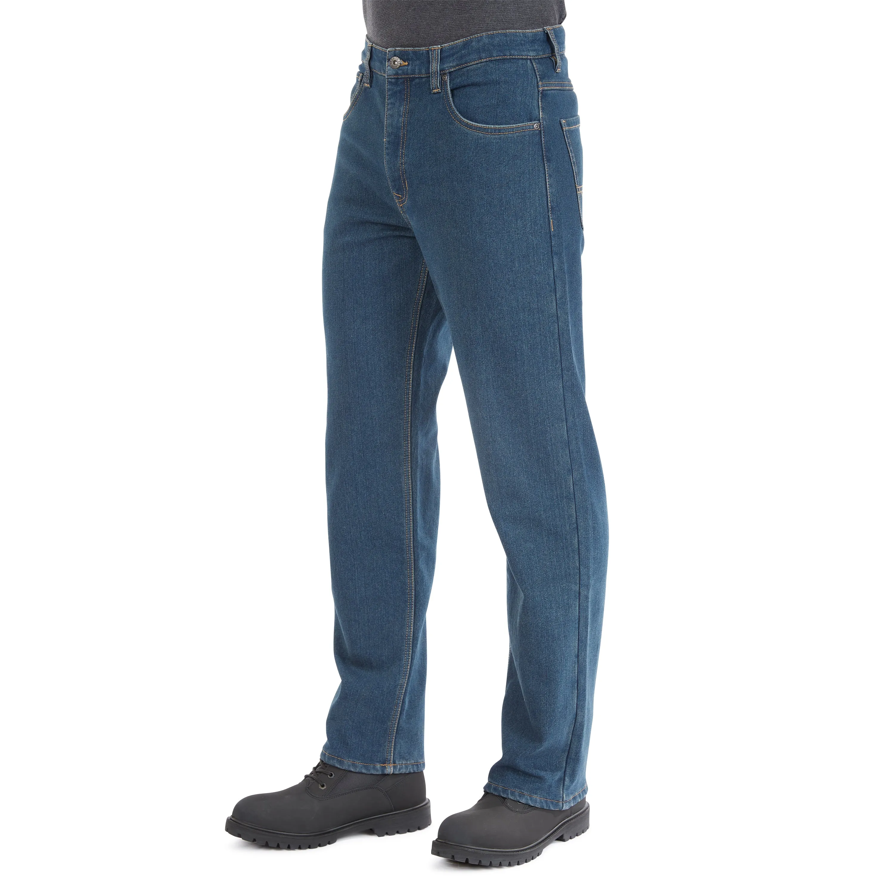 FLEECE-LINED SMITH'S-STRETCH 5-POCKET JEAN