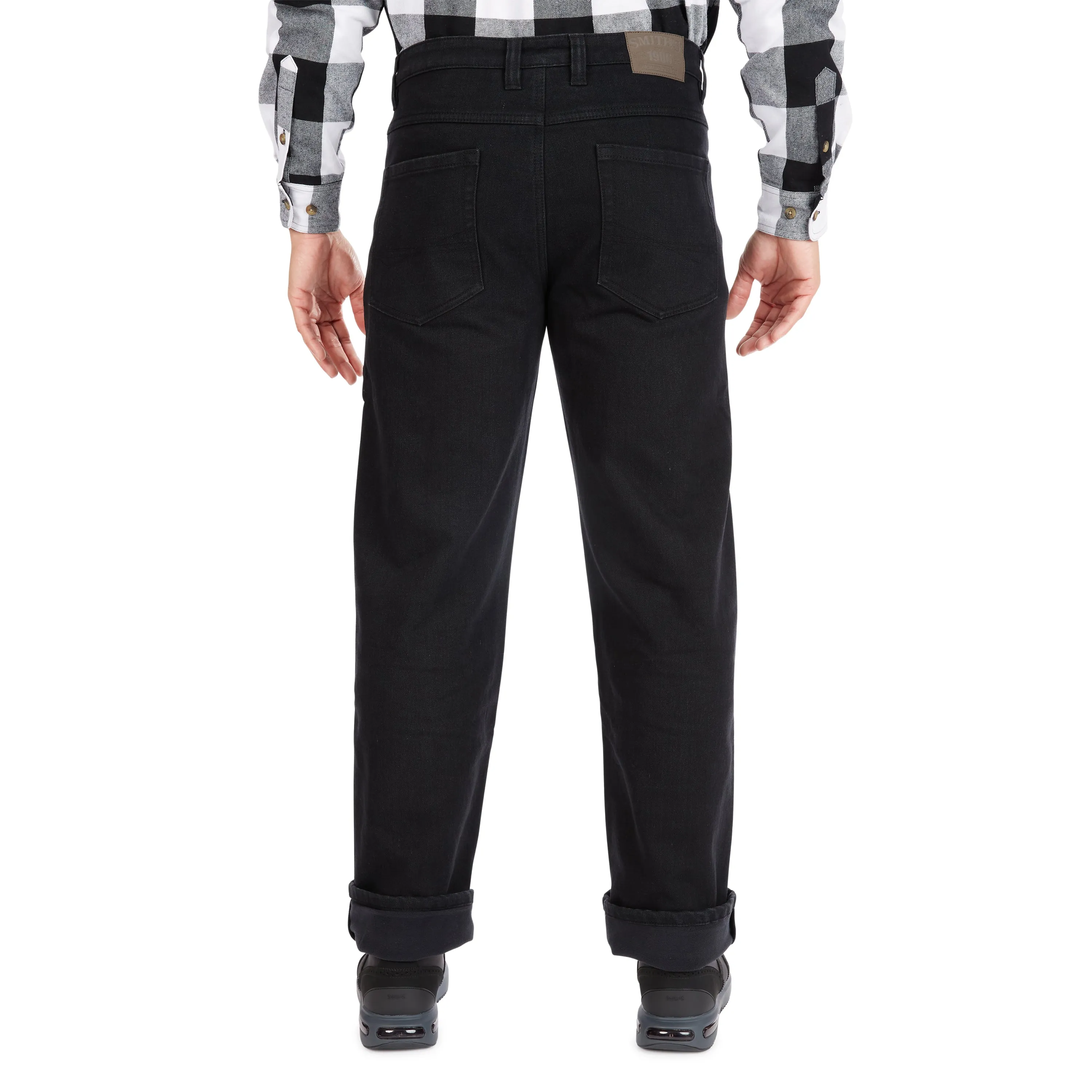 FLEECE-LINED SMITH'S-STRETCH 5-POCKET JEAN