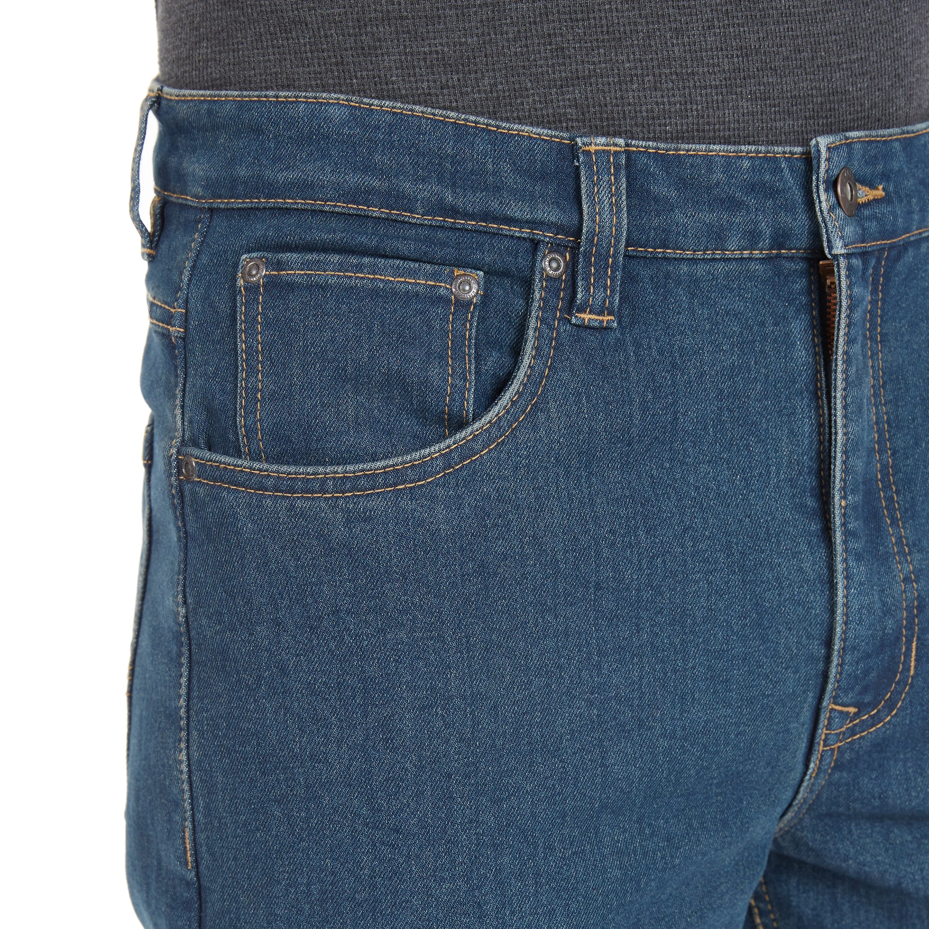 FLEECE-LINED SMITH'S-STRETCH 5-POCKET JEAN