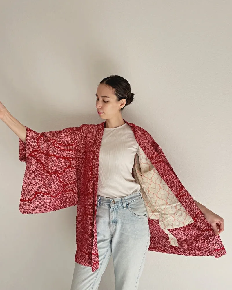 Flower with stream Haori Kimono Jacket