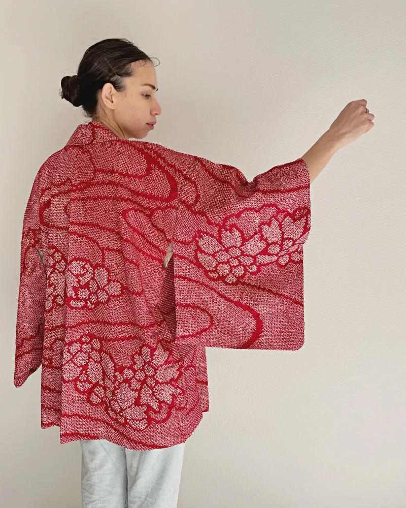 Flower with stream Haori Kimono Jacket