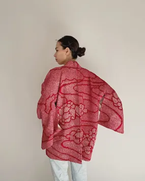 Flower with stream Haori Kimono Jacket