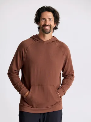 Free Fly Men's Bamboo Lightweight Fleece Hoodie in Chestnut