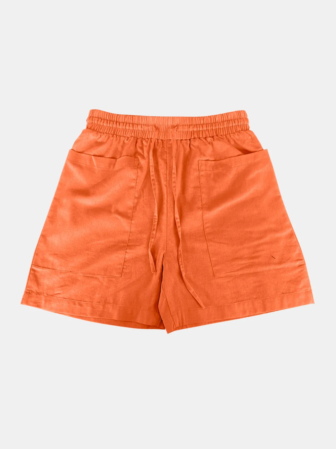 Full Size Drawstring Shorts with Pockets