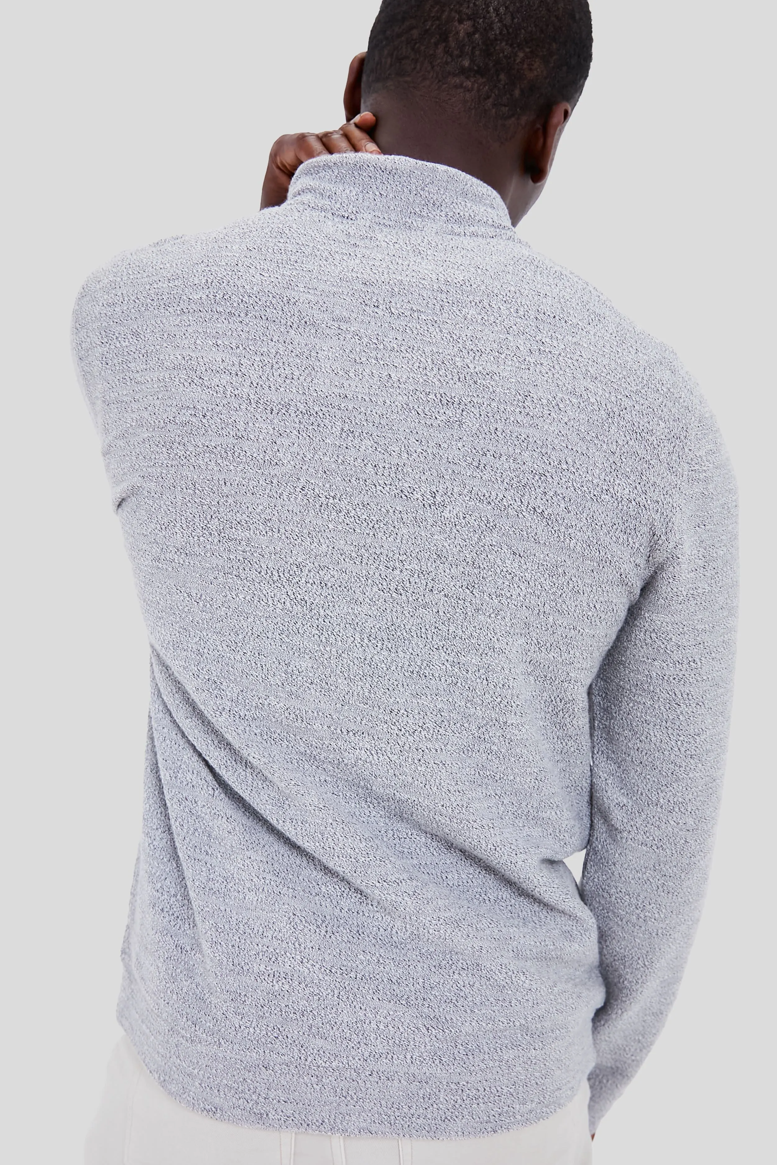 Gray Clayton Textured Pullover