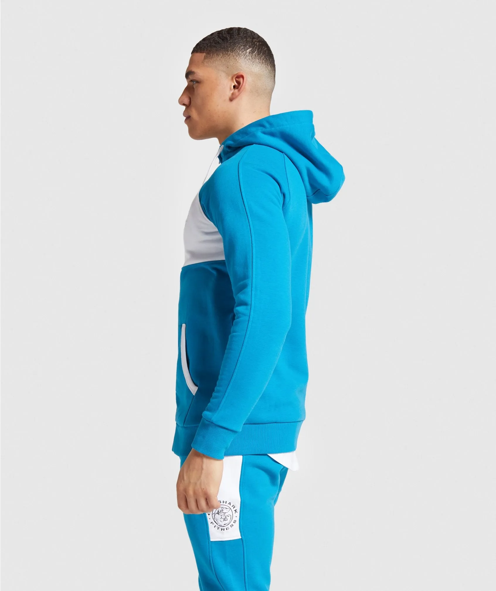 Gymshark Luxe Legacy Zip Hoodie - Light Blue