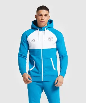 Gymshark Luxe Legacy Zip Hoodie - Light Blue