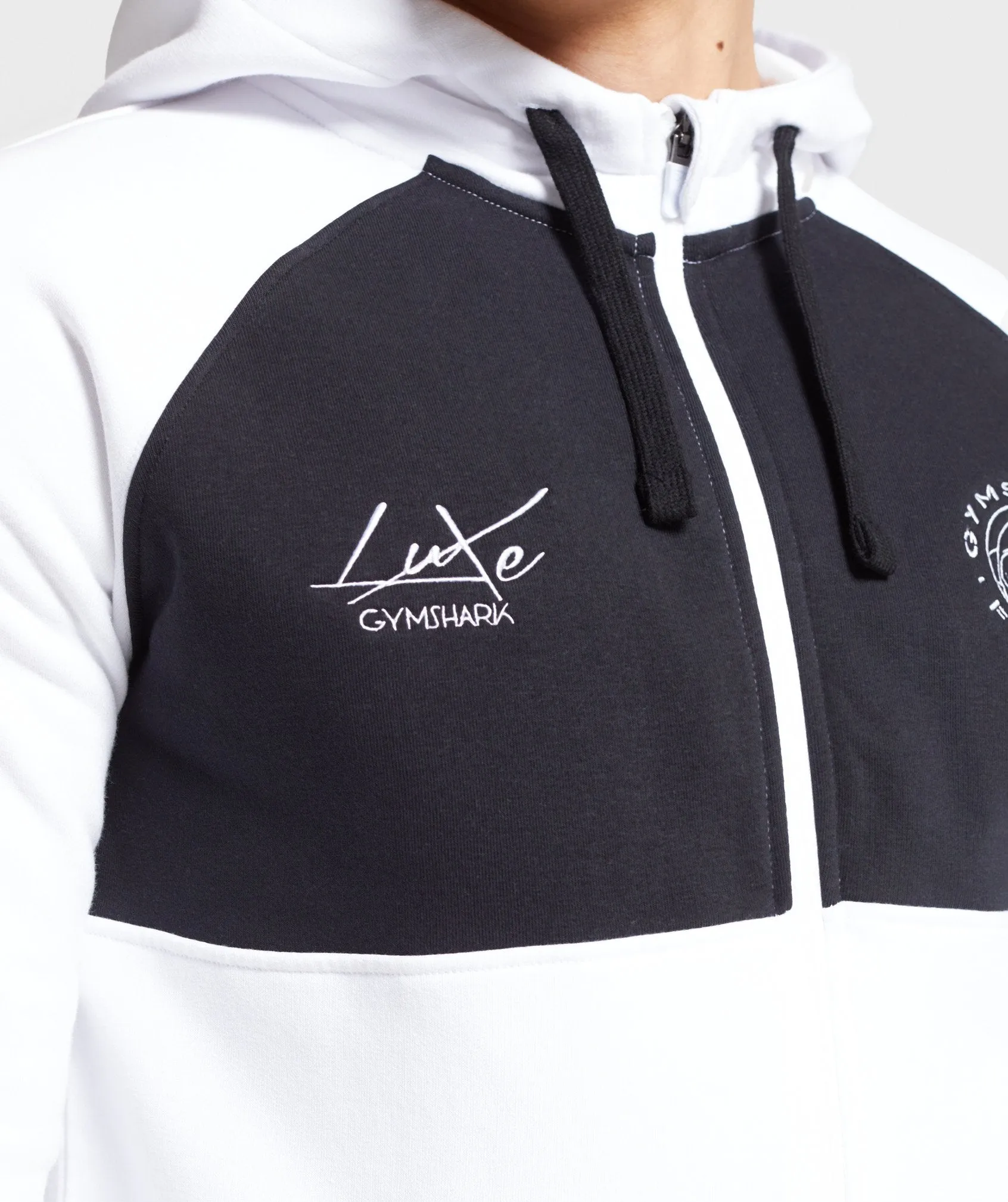 Gymshark Luxe Legacy Zip Hoodie - White