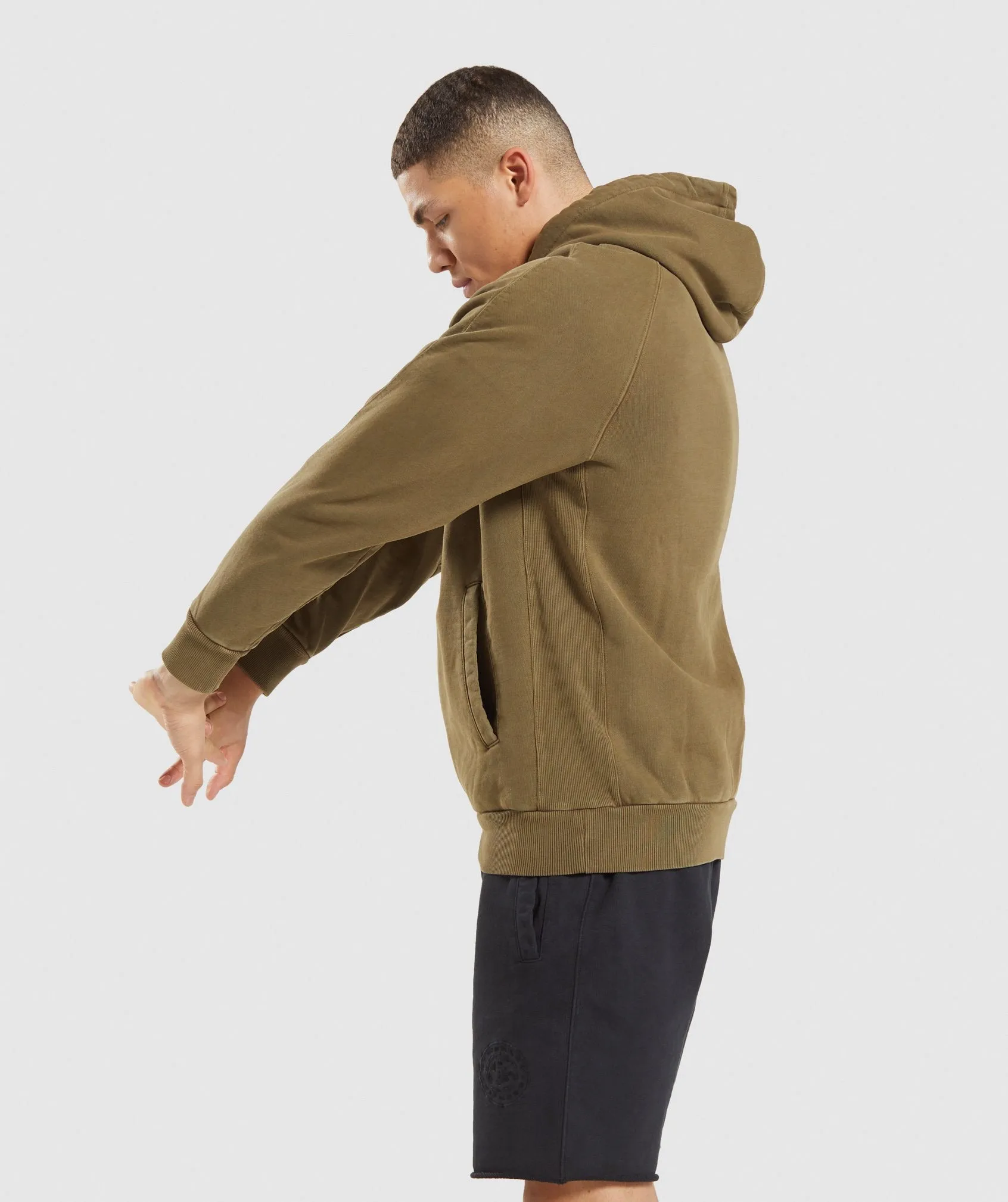 Gymshark Premium Legacy Hoodie - Khaki