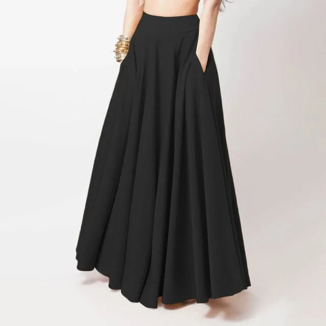 Gypsy Soul Pleated Maxi Skirt