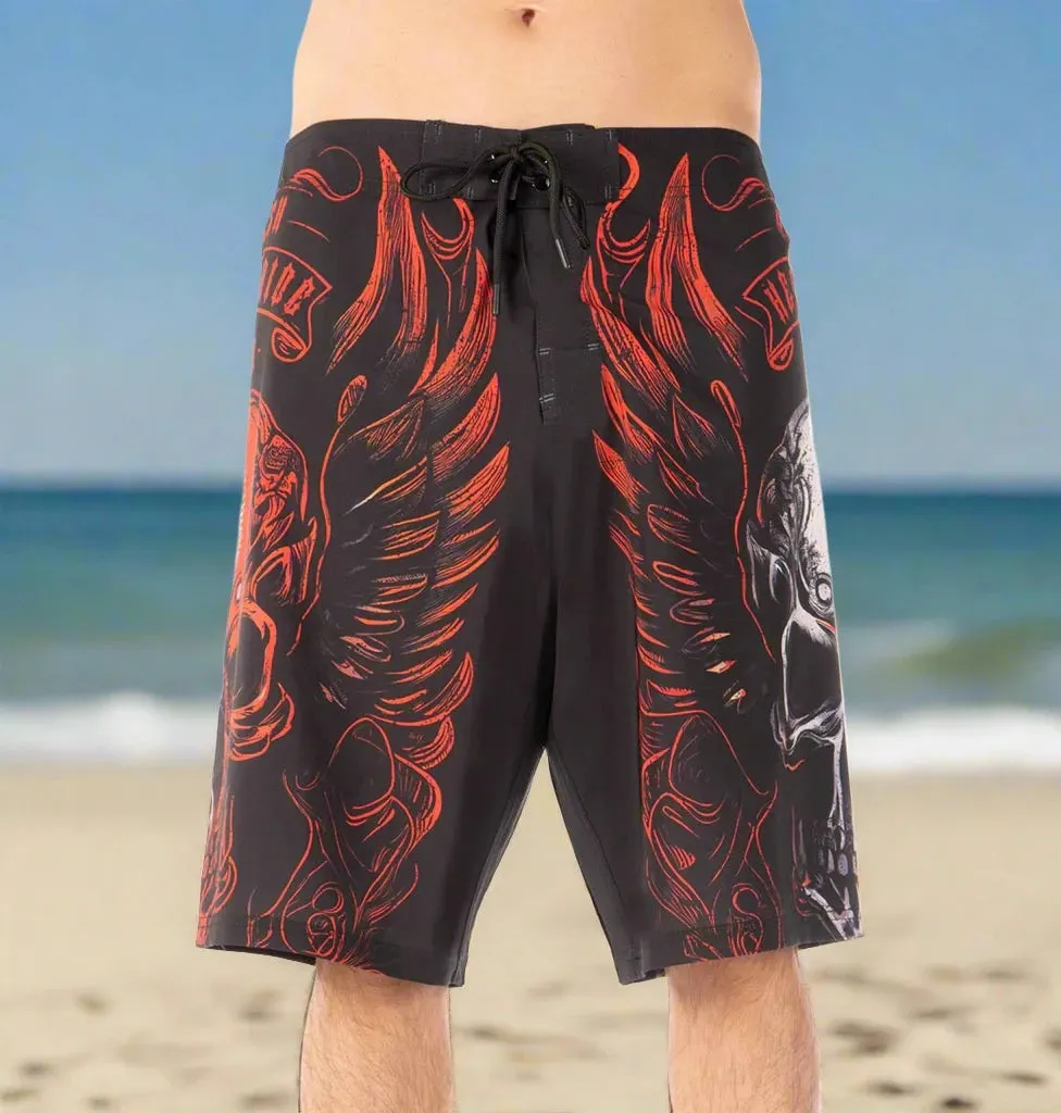 Headrush Men's Hell Wings Board Shorts