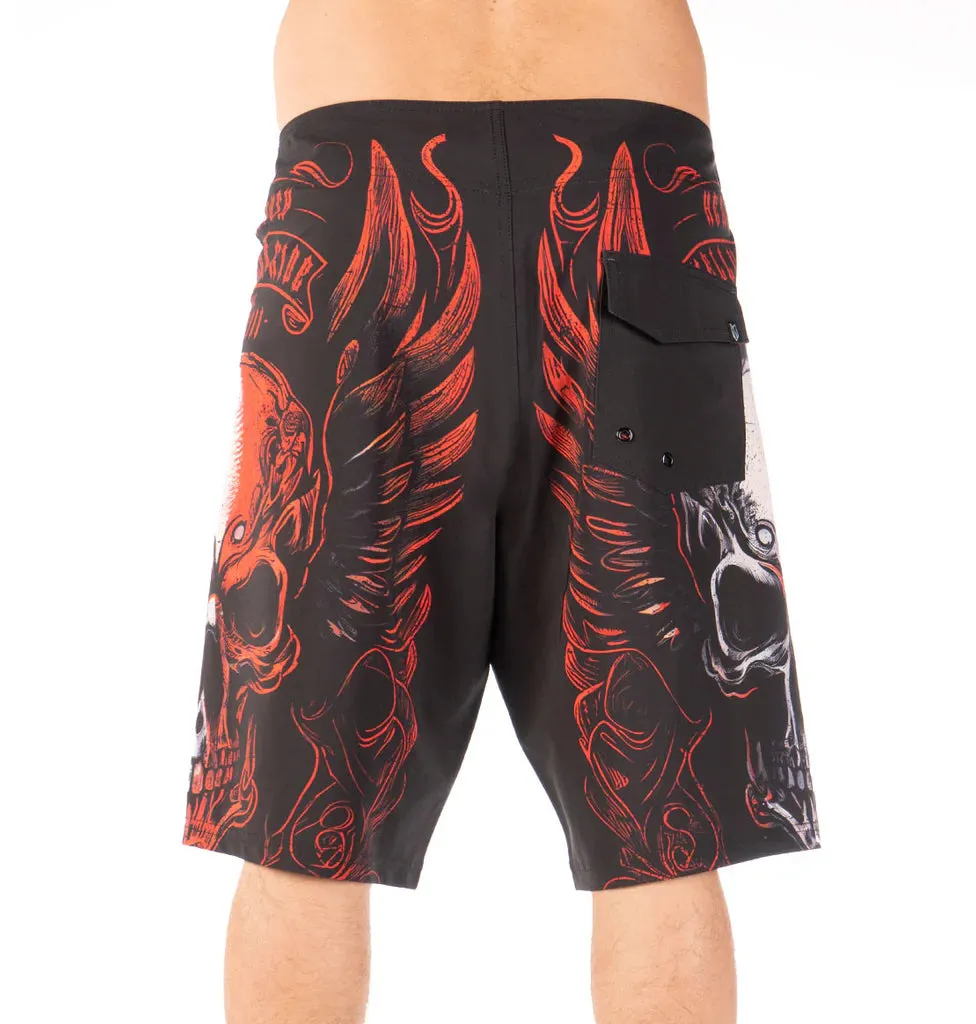 Headrush Men's Hell Wings Board Shorts