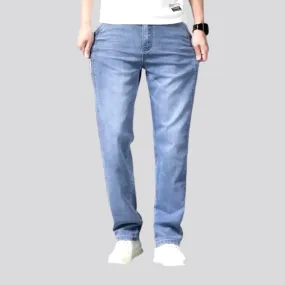 High-waist lyocell jeans for men