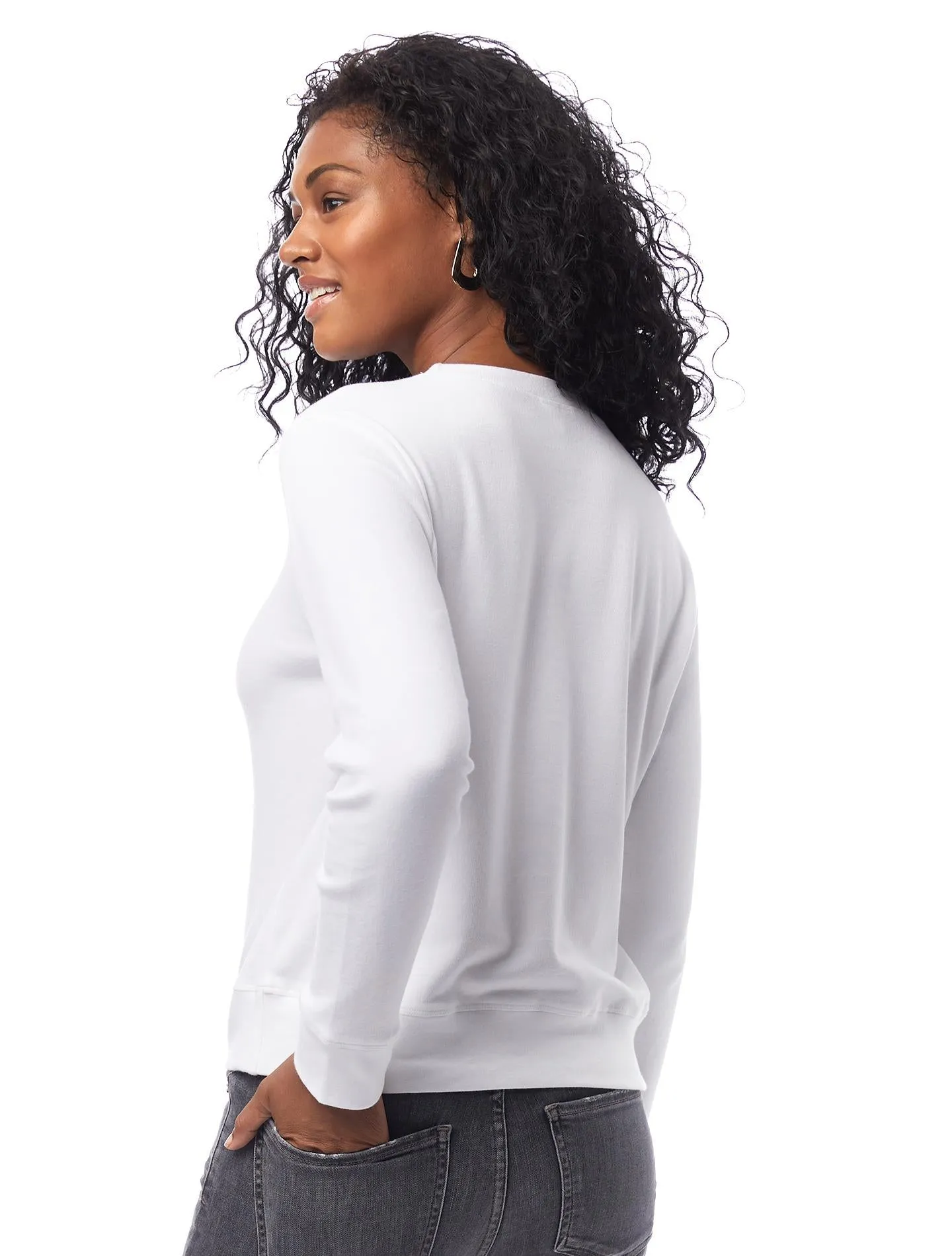 Interlock Pullover Sweater (White)