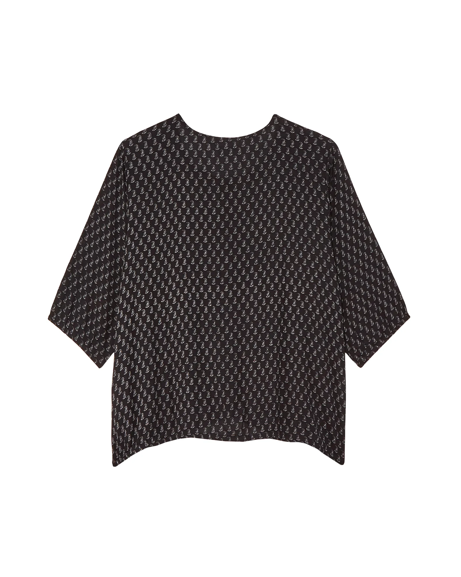 Isabella 3/4 Sleeve Blouse | Black / White