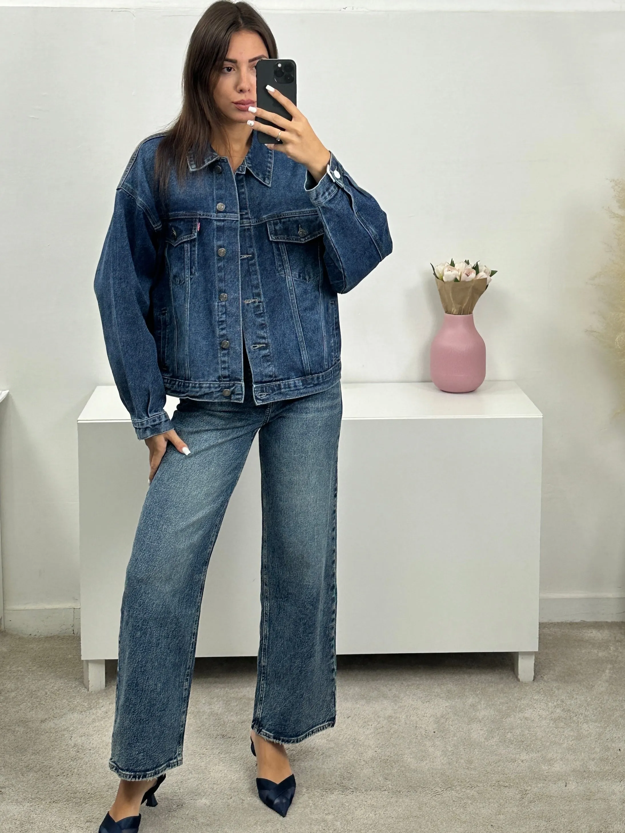 Jeans a palazzo basic