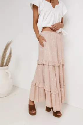 Juniper Maxi Skirt in Blush - FINAL SALE