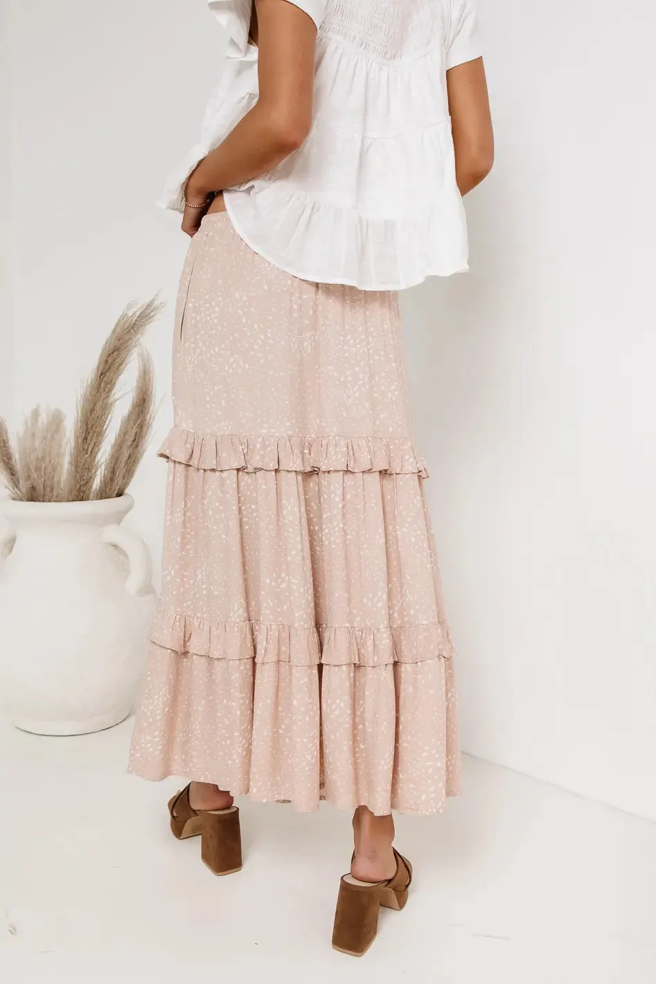 Juniper Maxi Skirt in Blush - FINAL SALE