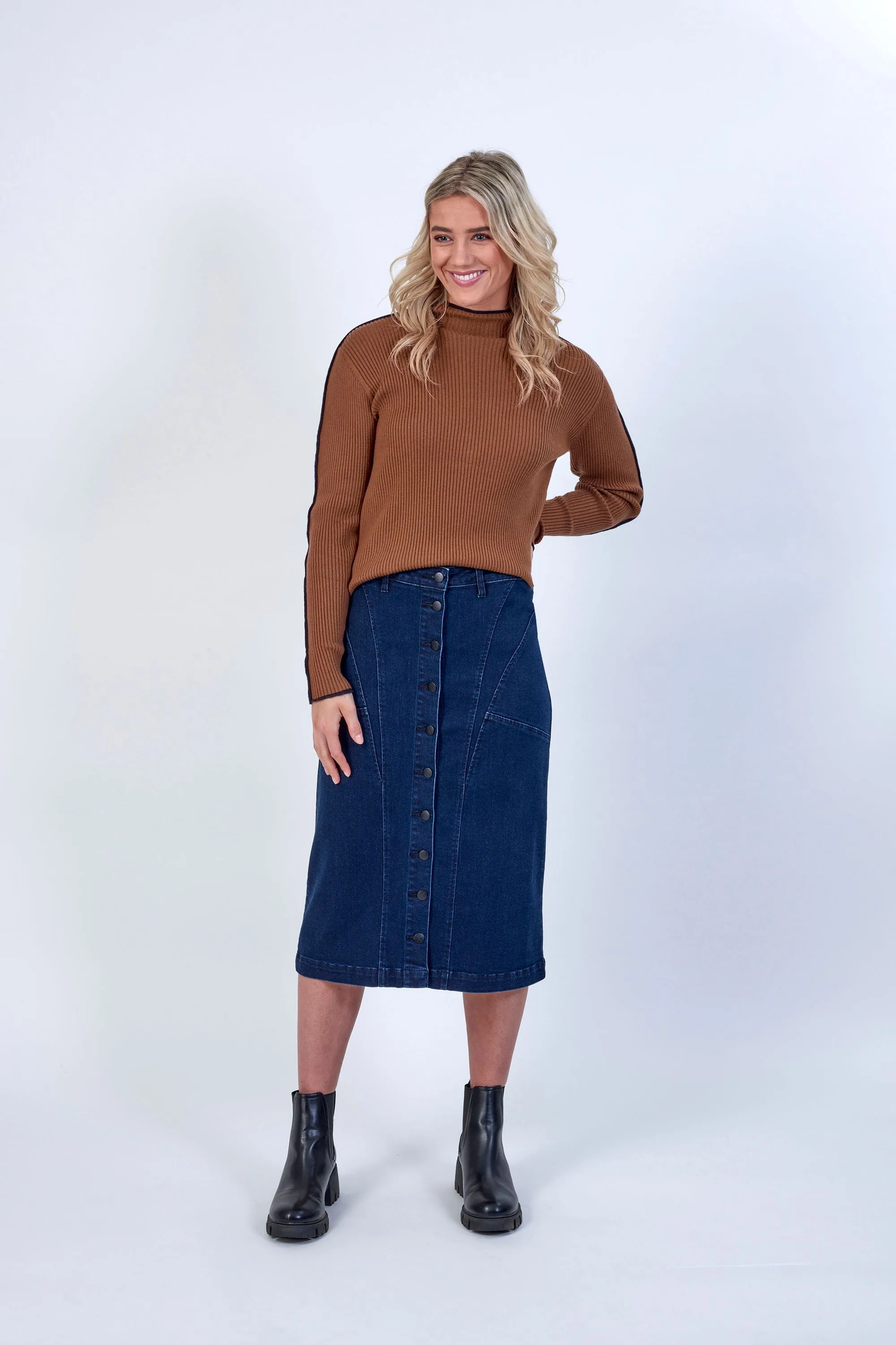 Koa Skirt - Dark Blue