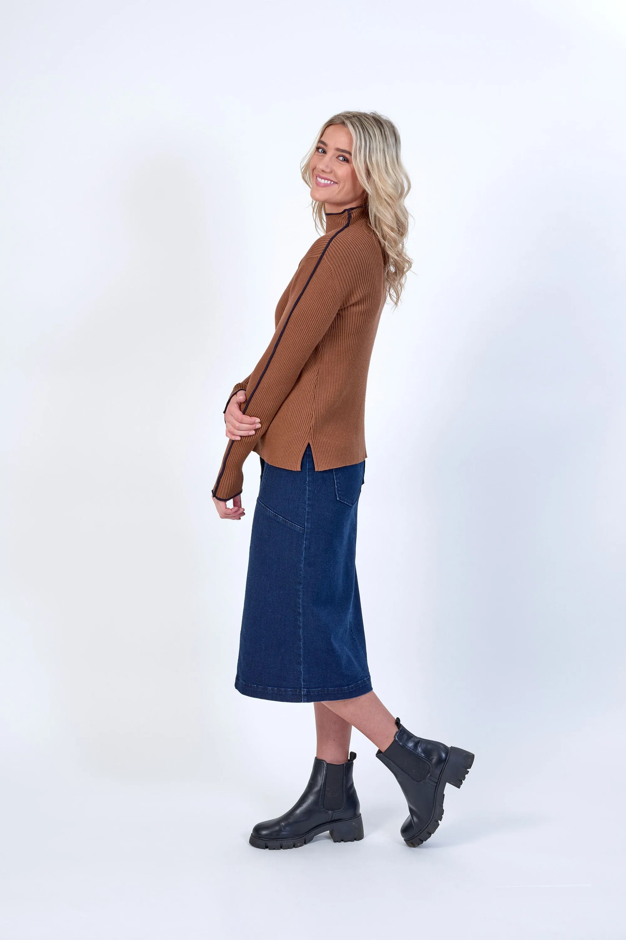 Koa Skirt - Dark Blue