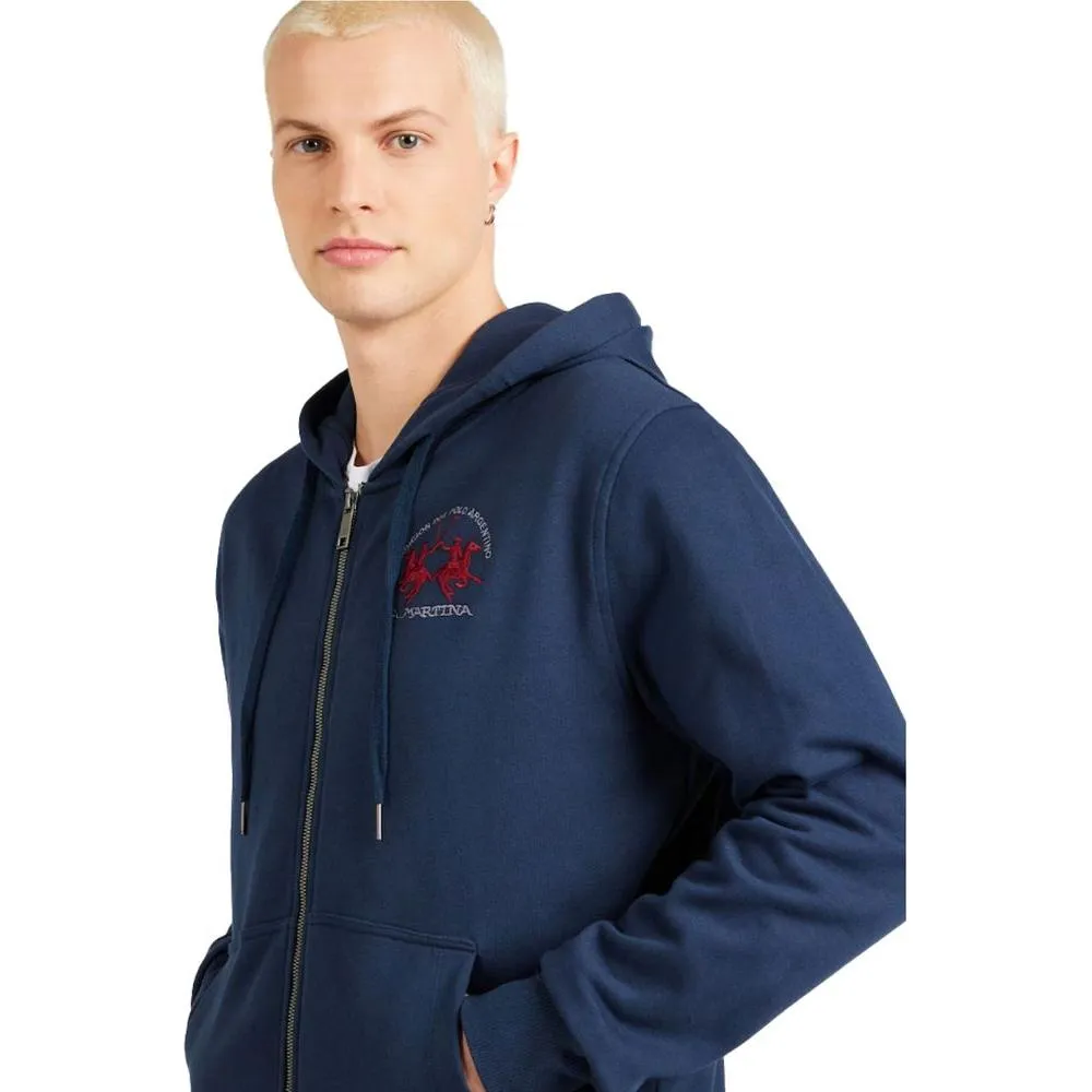 La Martina Elegant Full Zip Cotton Hoodie