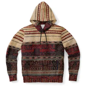 Li Tribe Inspired Hoodie, Traditional World Style, Ethnic Asian Boho Textile Chinese Kilim Unisex Jacket Tribal Pullover Hoodie