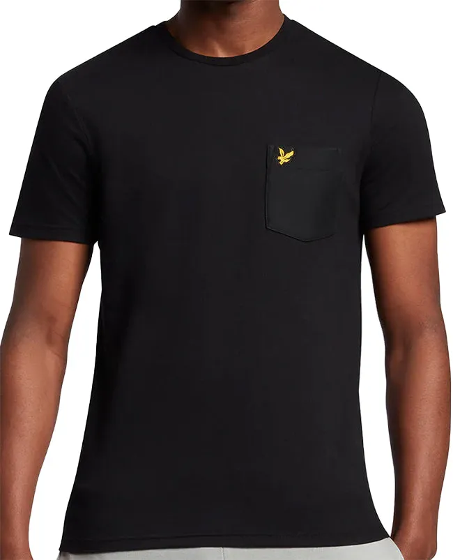 Lyle and Scott Mens Softshell Pocket T Shirt Jet Black