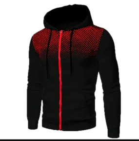 Mens Lightweight Zipped Up Hoodie