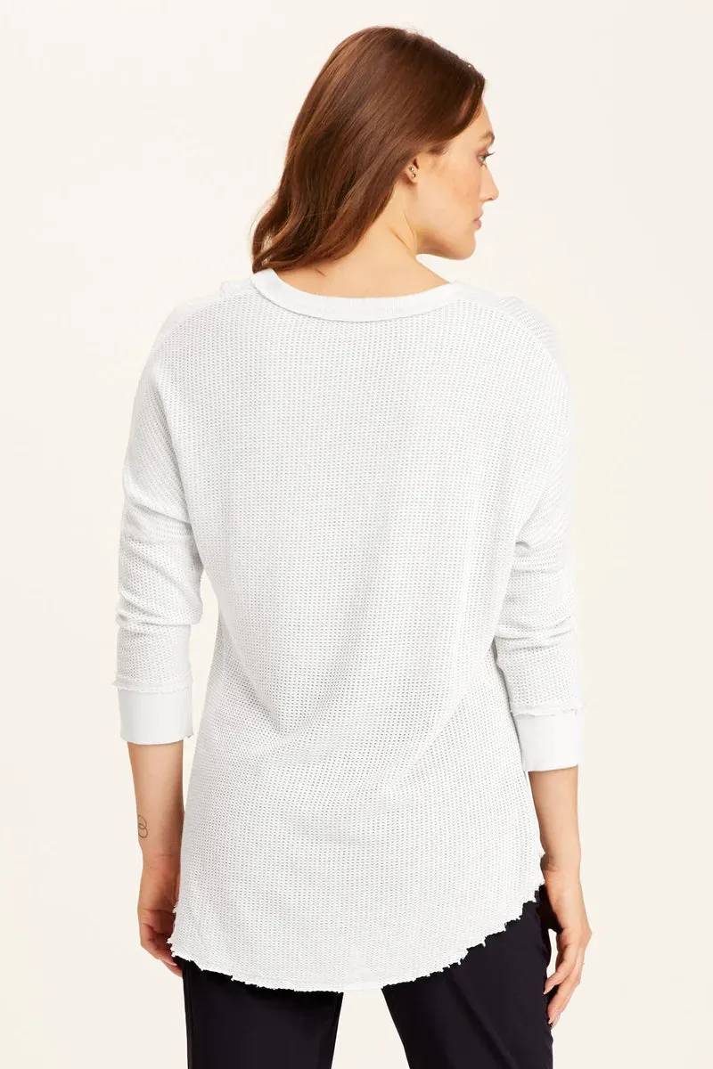 Mesh Fira Pullover - White