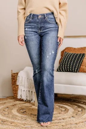 Mid Rise Flare Jeans