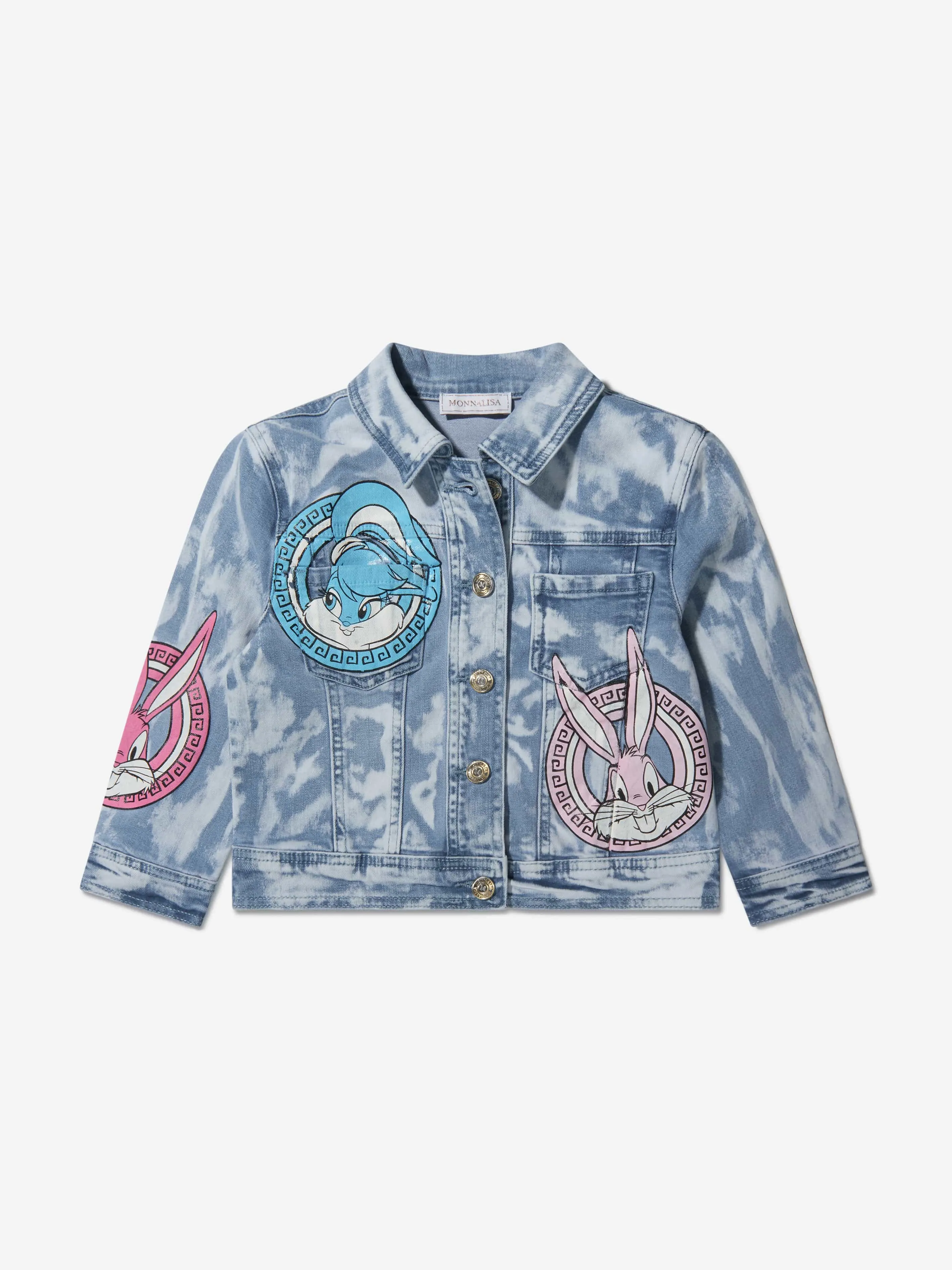 Monnalisa Girls Cotton Lola Bunny Denim Jacket