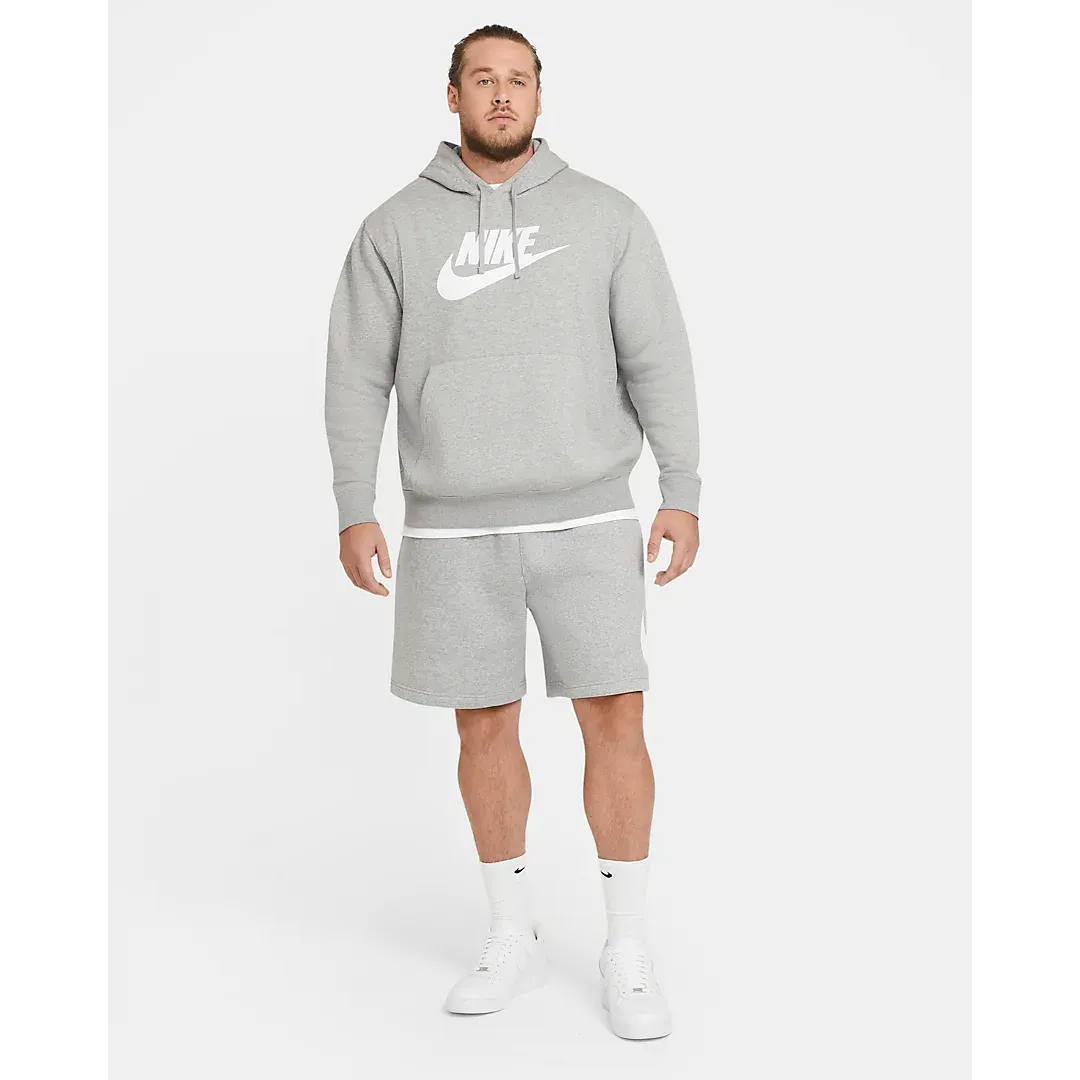 Nike Men's Sportswear Club Shorts - Dark Grey Heather / White