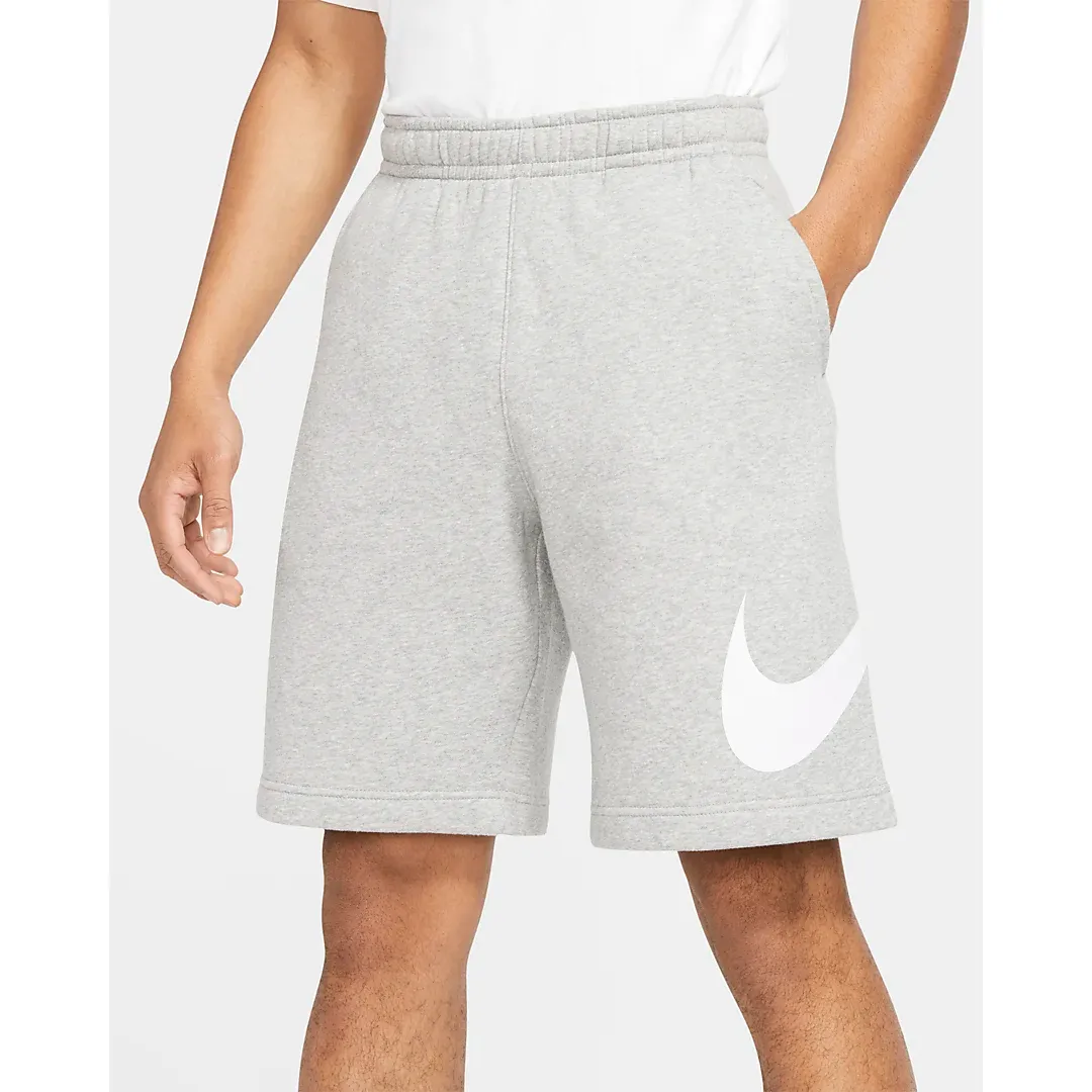 Nike Men's Sportswear Club Shorts - Dark Grey Heather / White