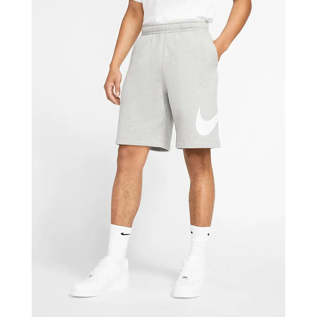 Nike Men's Sportswear Club Shorts - Dark Grey Heather / White