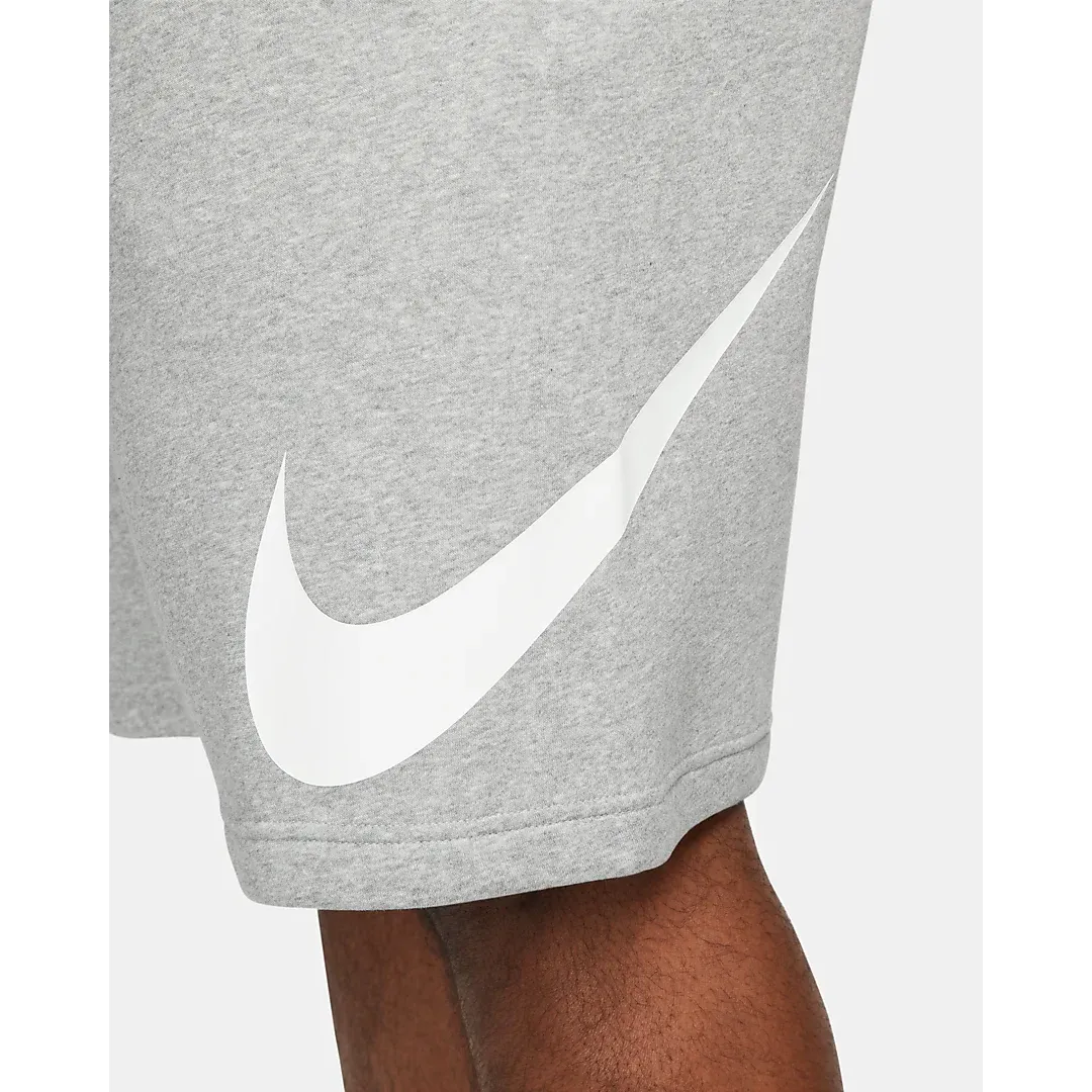 Nike Men's Sportswear Club Shorts - Dark Grey Heather / White