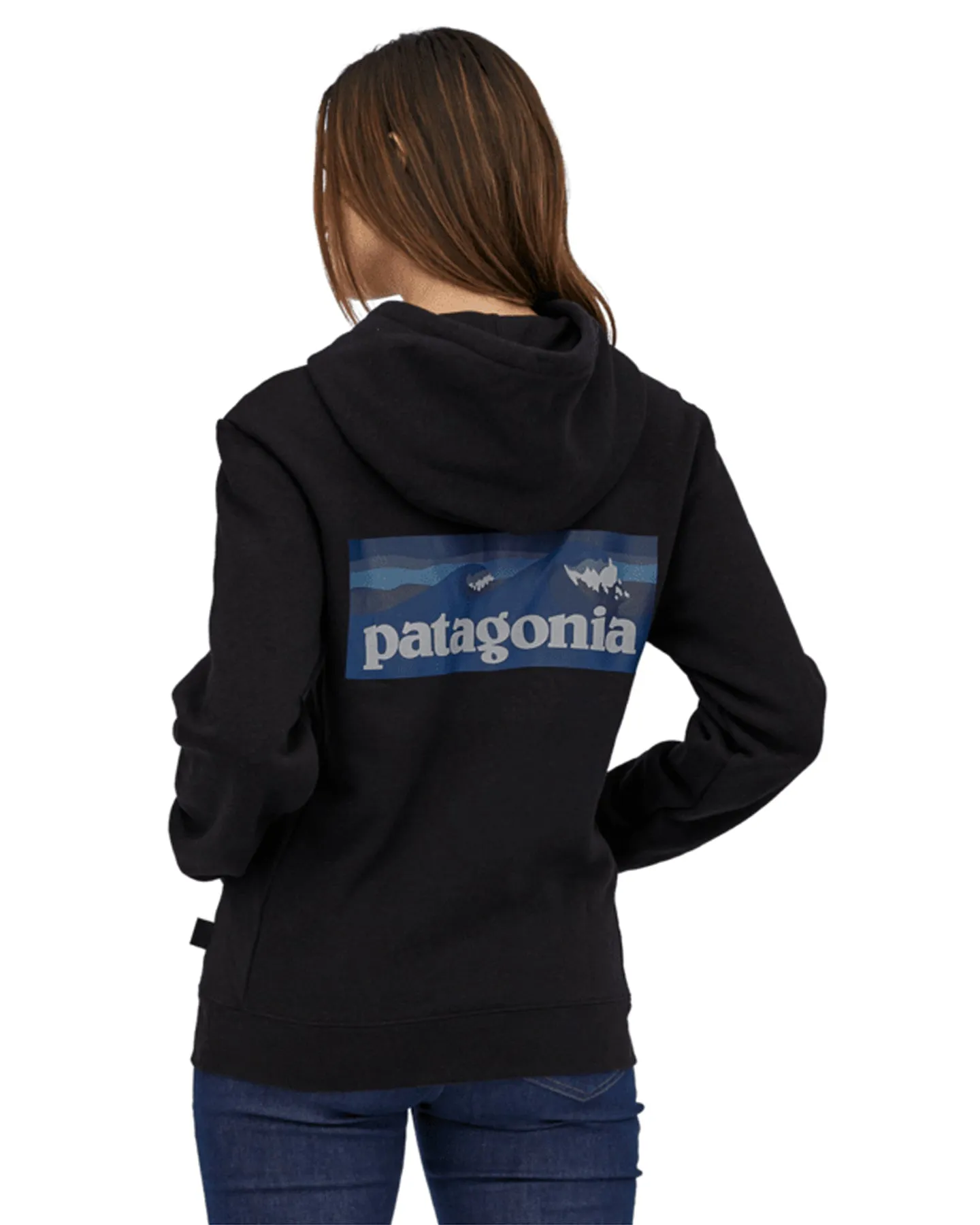 Patagonia Boardshort Logo Uprisal Hoodie - Ink Black