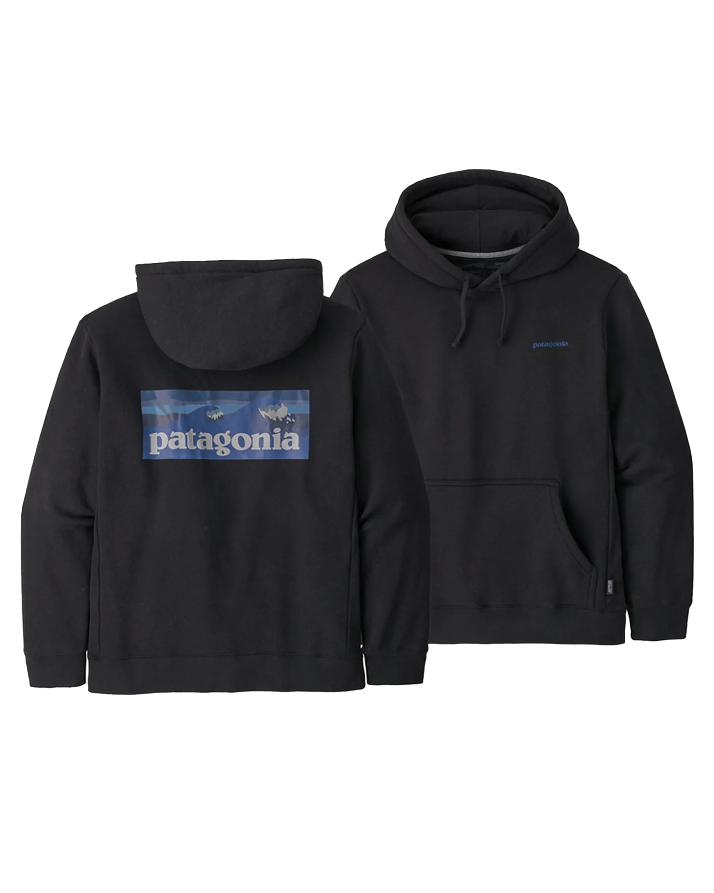 Patagonia Boardshort Logo Uprisal Hoodie - Ink Black