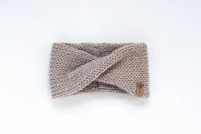 Pearl Gray Peruvian Wool Knit Hand Headband