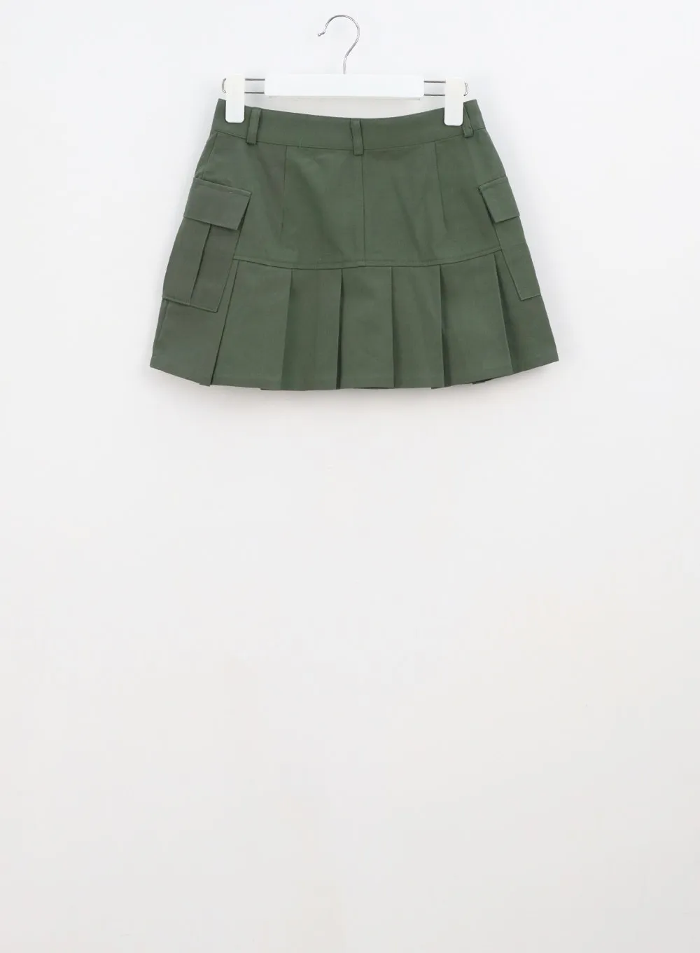 Pocket Pleated Mini Skirt CA304