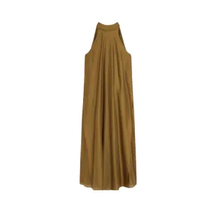 Pre Order:  Loose Fit Racer Neck A-Line Drape Dress