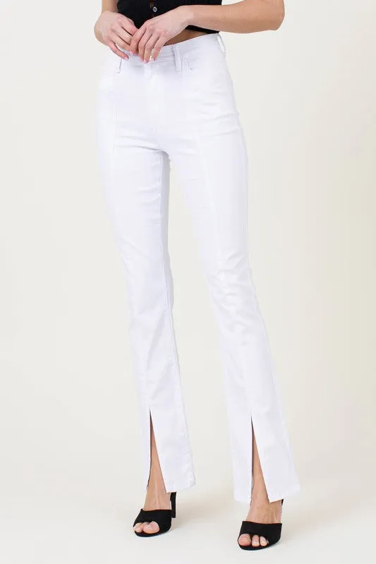 Presley Front Slit Slim Bootcut