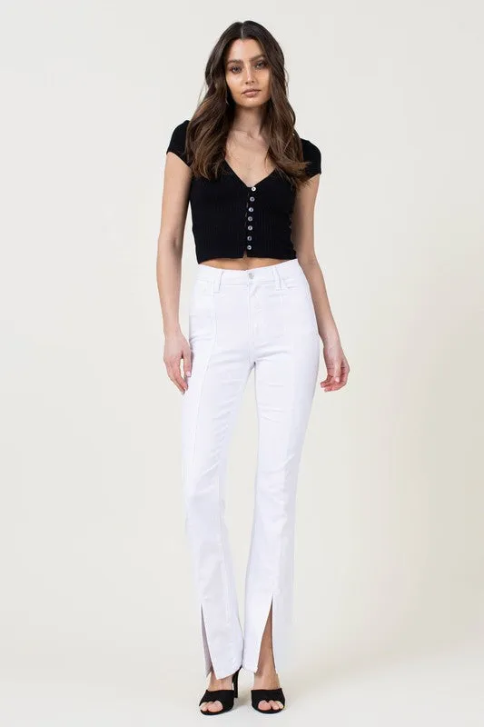 Presley Front Slit Slim Bootcut