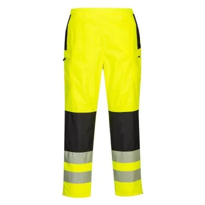 PW3 Women's Hi Vis waterproof Rain Over Trouser Pants RIS 3279 Portwest PW386