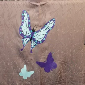 "Butterflies" Vintage Painted Haori