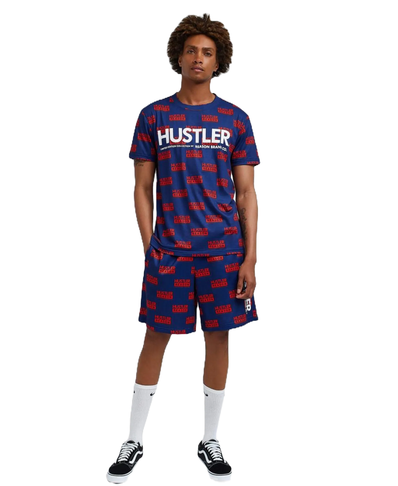 Reason Hustler Logo Tee and Short Set