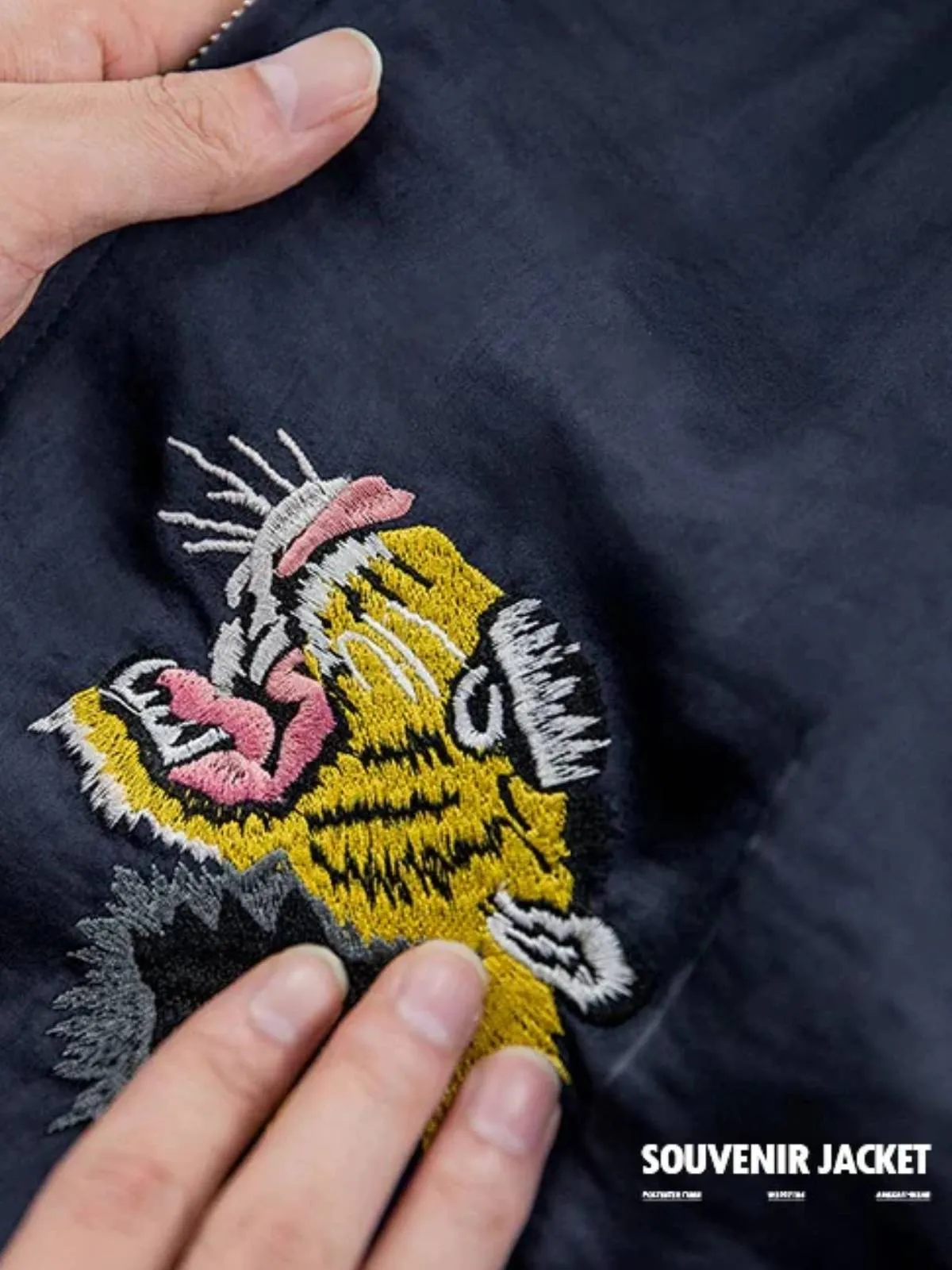 Reversible Tiger Ukiyo-e Embroidered Sukajan