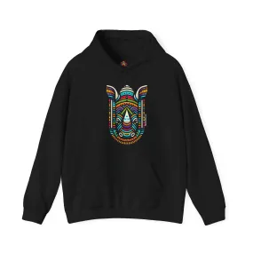 Rhino African Bead Hoodie Sweatshirt