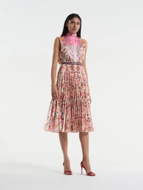 Saloni Fleur E Dress In Sea Cove